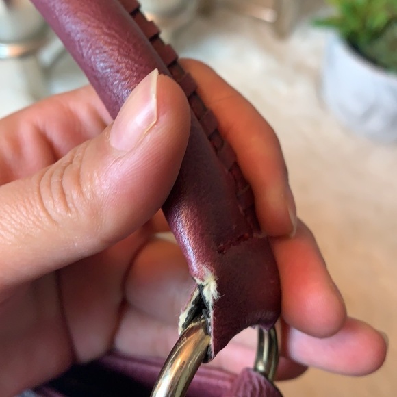 Dana Buchman Burgundy large hobo shoulder bag - Picture 15 of 16